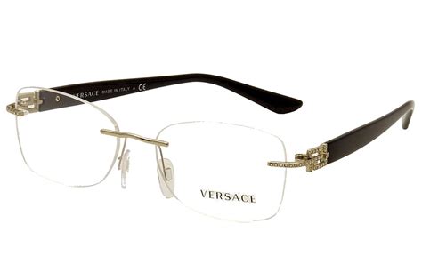 versace eyeglass frames|versace rimless eyeglass frames.